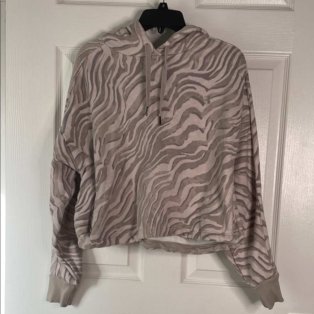 Sweaty Betty zebra print hoodie sweatshirt